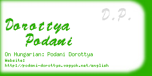 dorottya podani business card